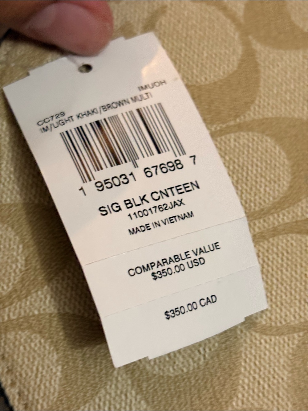 Coach Crossbody Bag Signature Canvas - Picture 14 of 14
